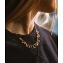 Collar plata y perlas  Liska Crystals - LSW4395CL-D