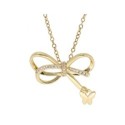 Colgante lazo mariposa acero y circonita - CH082CL-D