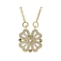Colgante corazones acero y circonitas - CH086CL-D
