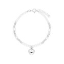 Pulsera corazón plata y perlas - LAF6511BR