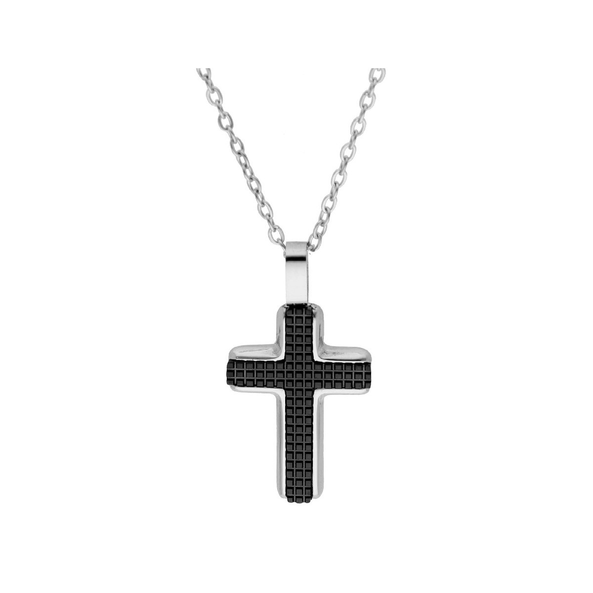 Colgante cruz acero - 87CD039