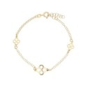 Pulsera tréboles plata - LAF6524BR-D