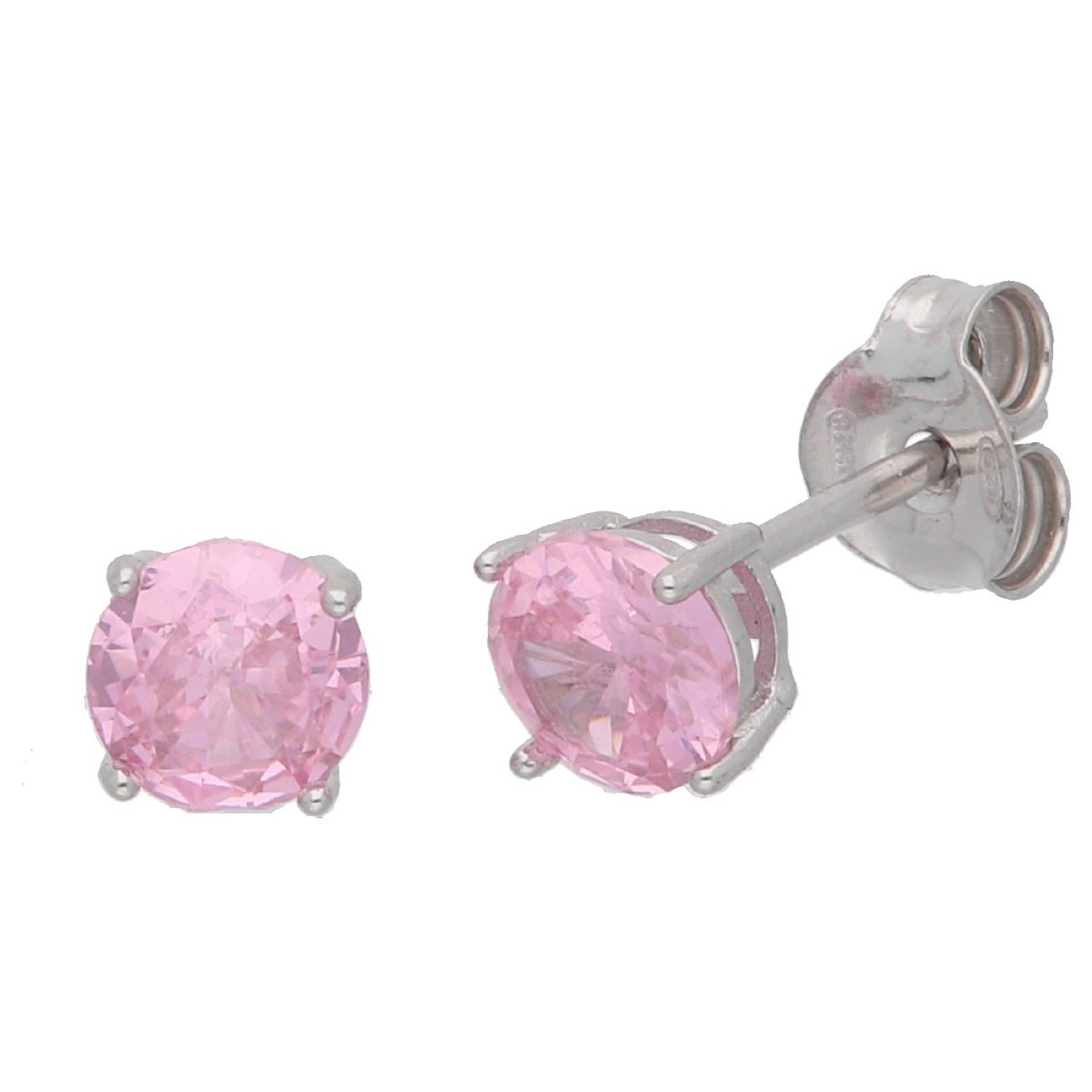 Pendientes plata y circonitas - LAD1256A-R