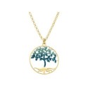 Colgante árbol vida plata  2cm y 40+4cm - LAF6098CL-DT