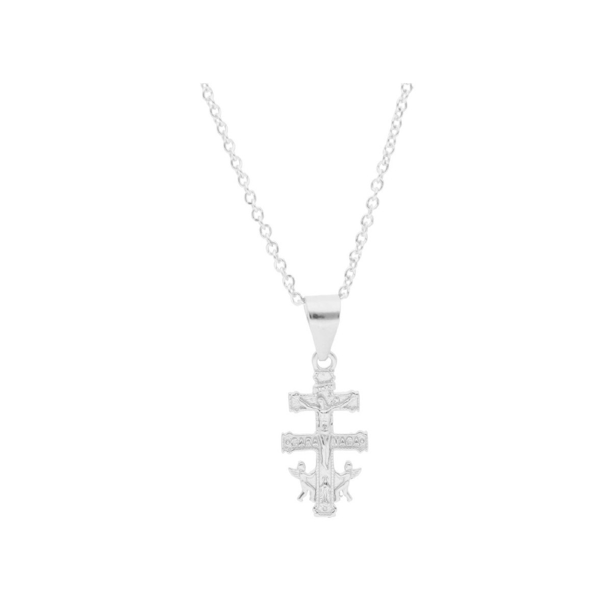 Cruz de Caravaca plata - MED409CL