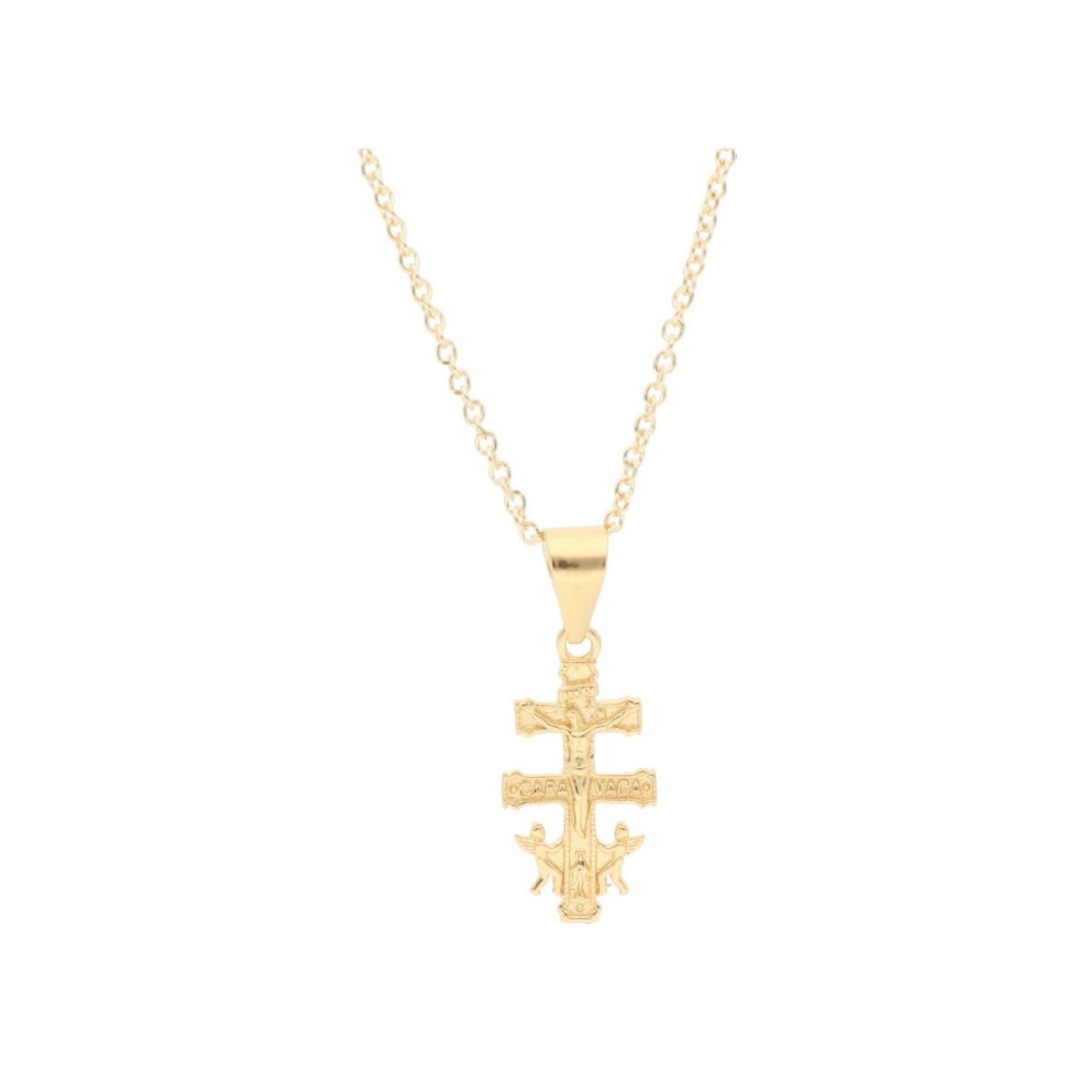 Cruz de Caravaca plata - MED409CL-D