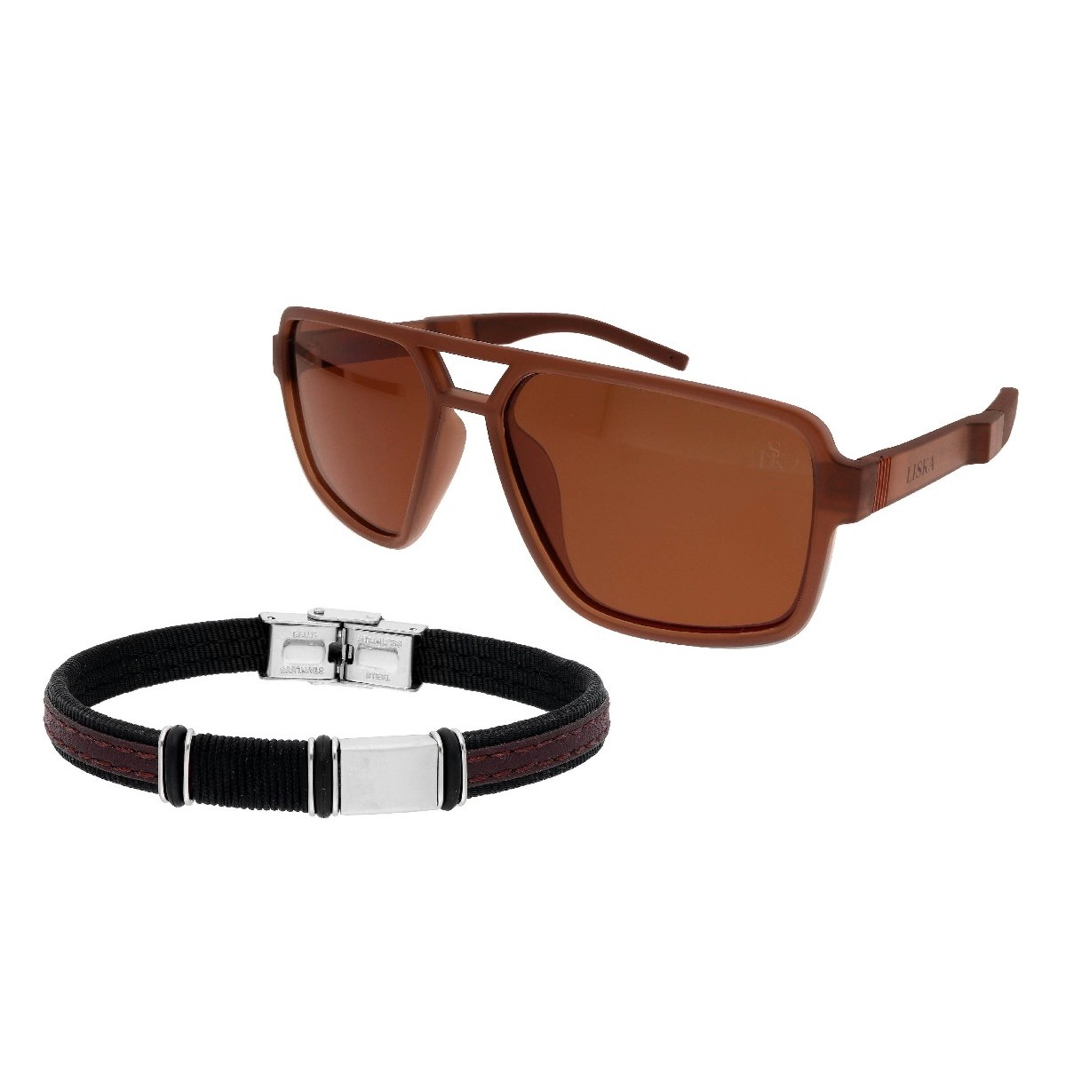 Pack pulsera acero y gafas Liska - 87BR012-MPACK