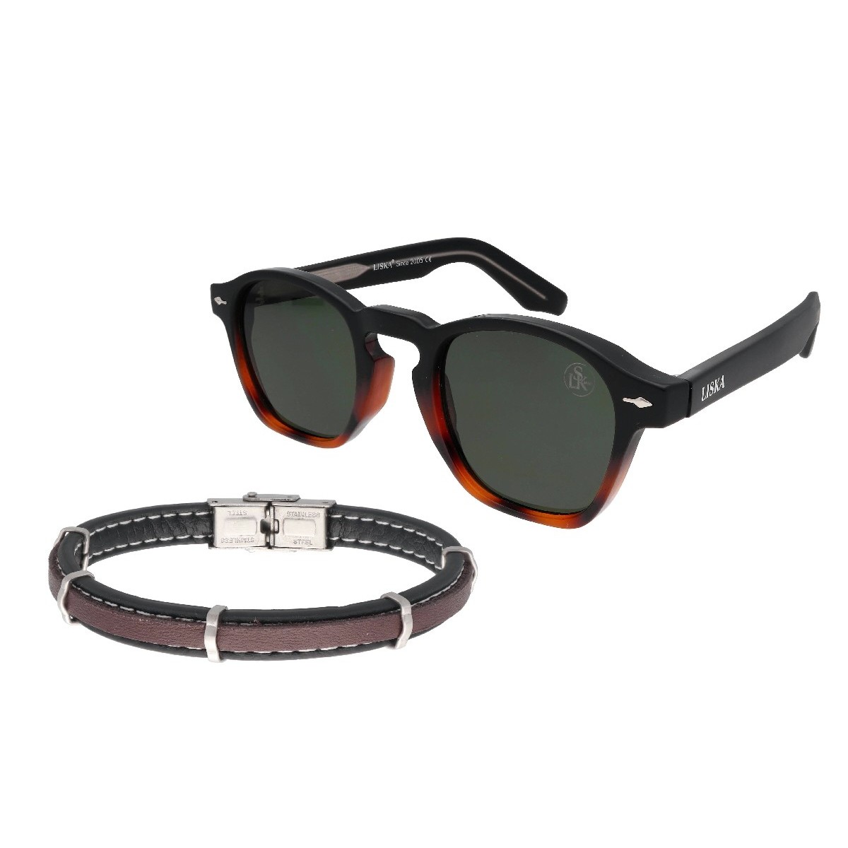 Pack pulsera acero y gafas Liska - 87BR033-NMPACK