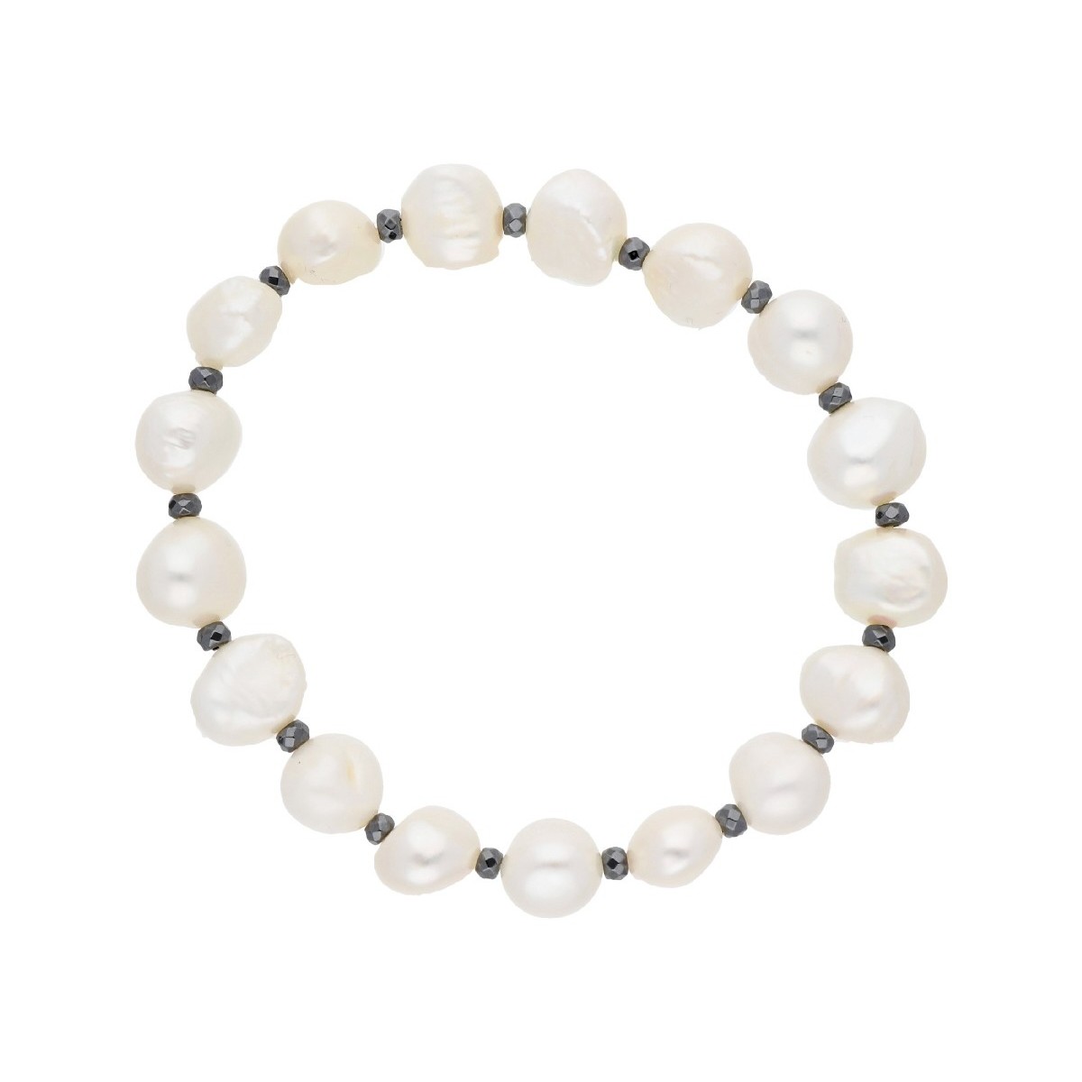 Pulsera ematites y perla natural - LP1050BR