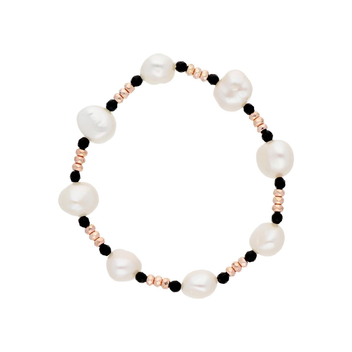 Pulsera ematites y perla natural - LP1049BR