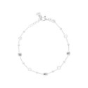 Pulsera plata y circonitas - LAF6534BR