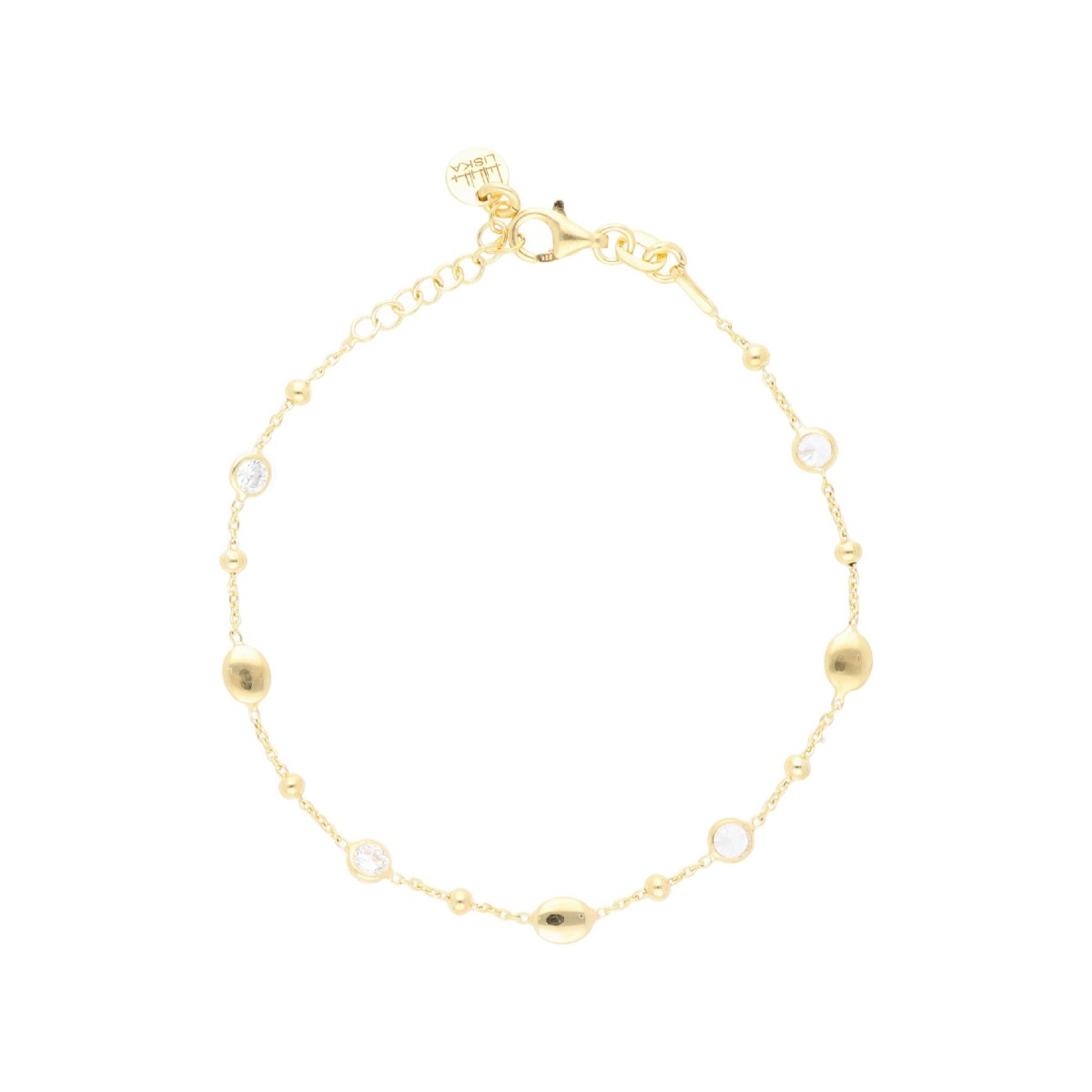 Pulsera plata y circonitas - LAF6534BR-D