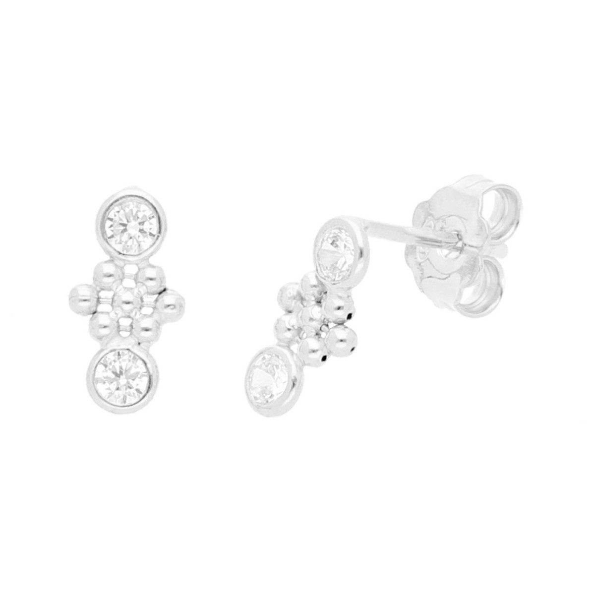Pendientes plata y circonitas - LAF6536A