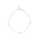 Pulsera plata y circonitas - LAF6536BR
