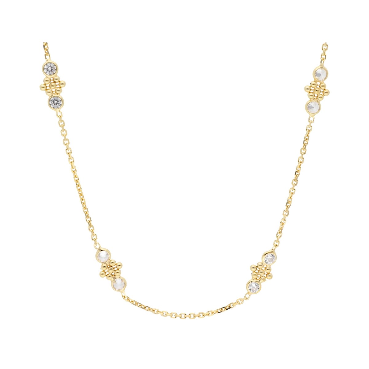 Collar plata y circonitas - LAF6536CL-D