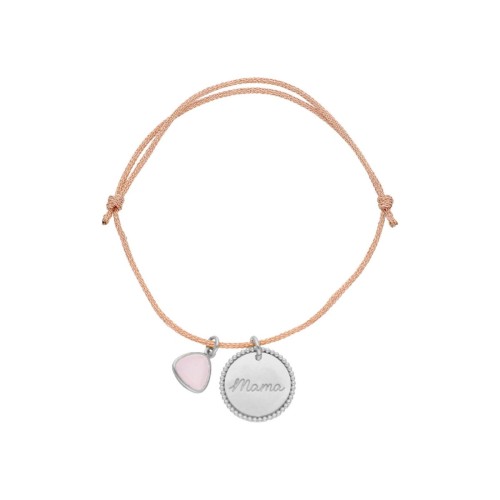 Pulsera corazón plata y esmalte - MAMA21BR