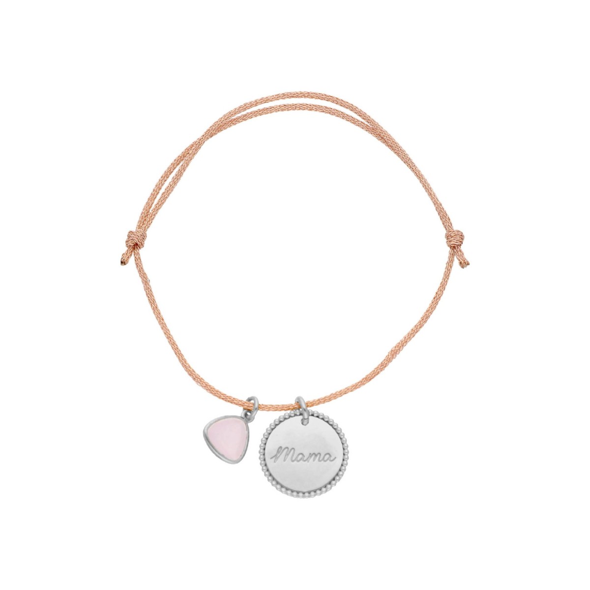 Pulsera corazón plata y esmalte - MAMA21BR