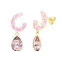 Pendientes plata y Liska Crystals - LSW0203A-GR