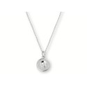 Colgante medalla plata 12mm - BAM023CL