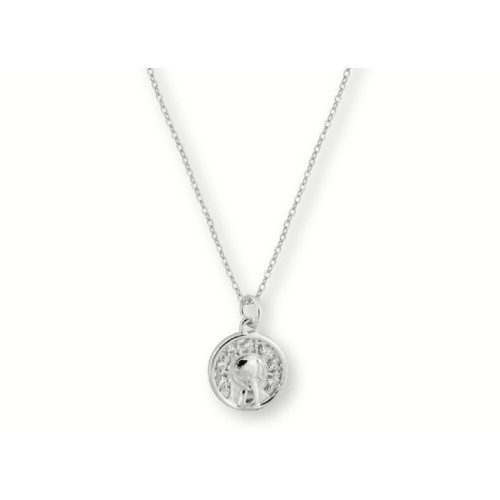 Colgante medalla plata 12mm - BAM024CL