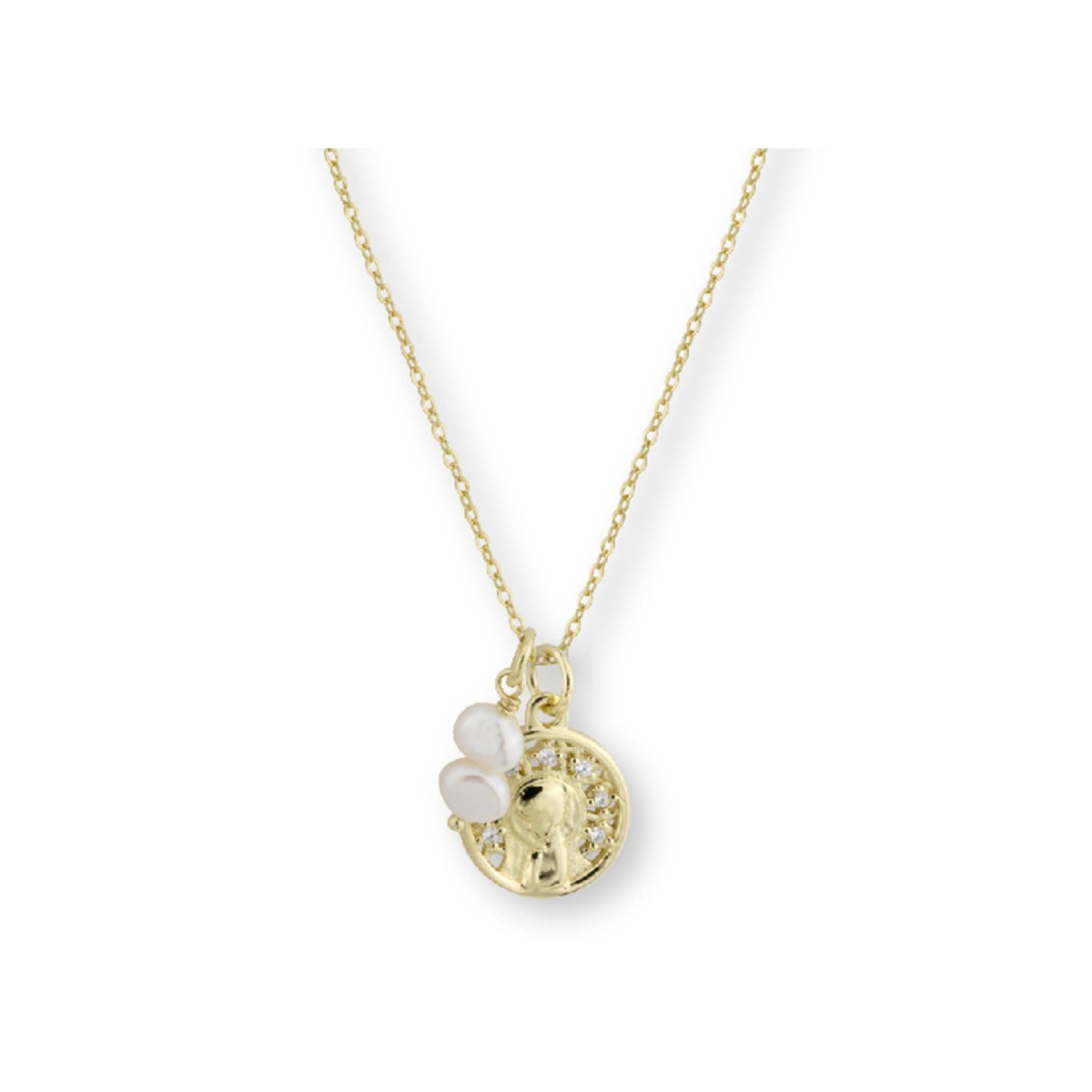 Colgante medalla plata12mm - BAM026CL-D