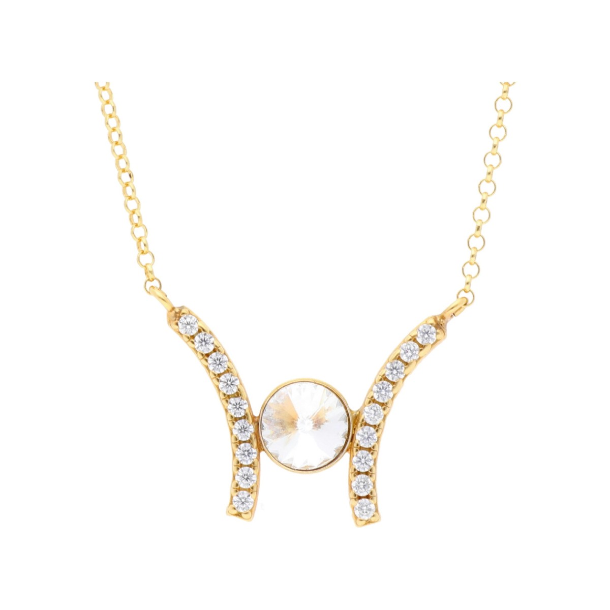 Colgante plata y Liska Crystals - LSW0201CL-GC