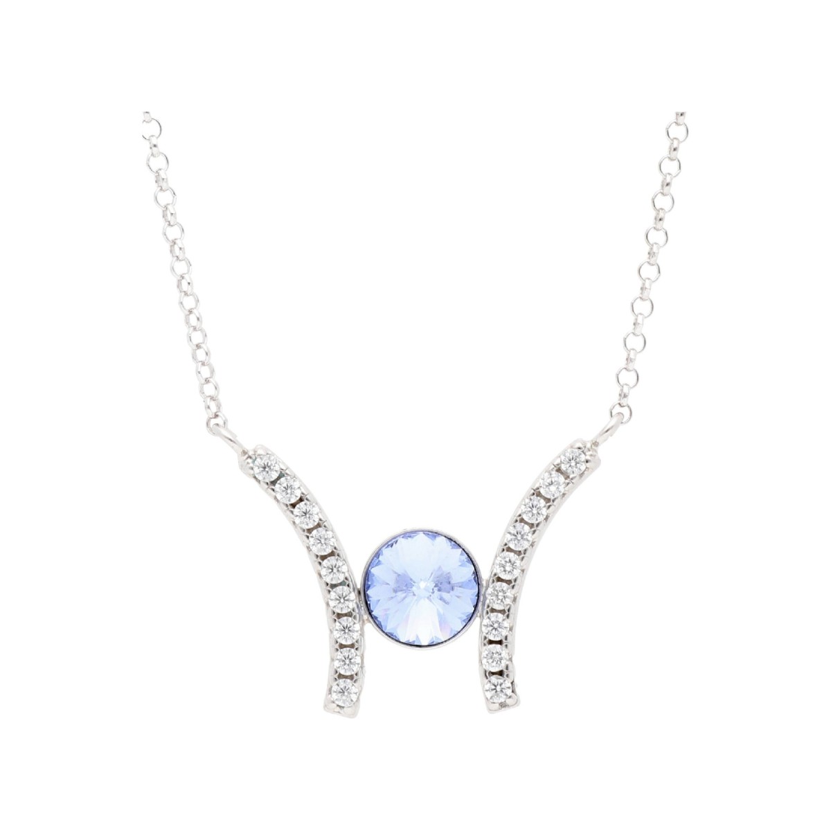 Colgante plata y Liska Crystals - LSW0201CL-LS