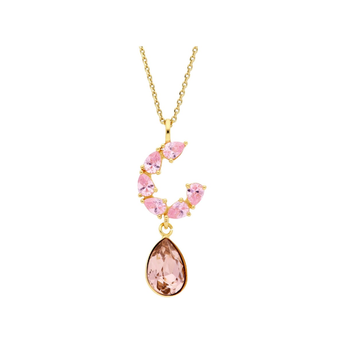 Colgante plata y Liska Crystals - LSW0203CL-GR