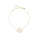 Pulsera plata y nácar - MED413BR-DB
