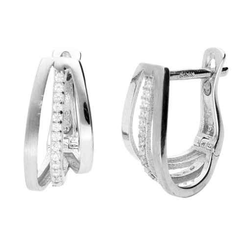 Pendientes plata y Premium Zirconia - LPZ135A