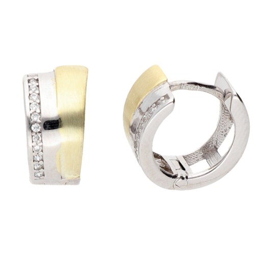 Pendientes plata y Premium Zirconia - LPZ139A-B