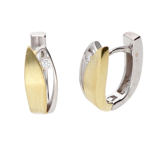 Pendientes plata y Premium Zirconia - LPZ143A-B