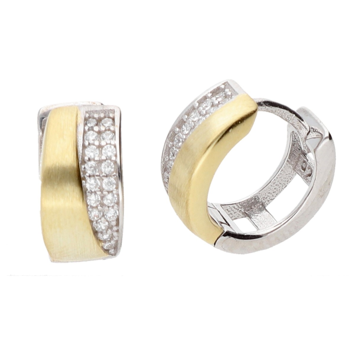 Pendientes plata y Premium Zirconia - LPZ144A-B