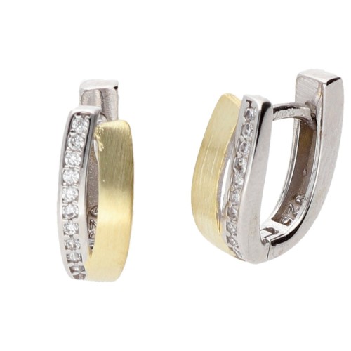 Pendientes plata y Premium Zirconia - LPZ145A-B