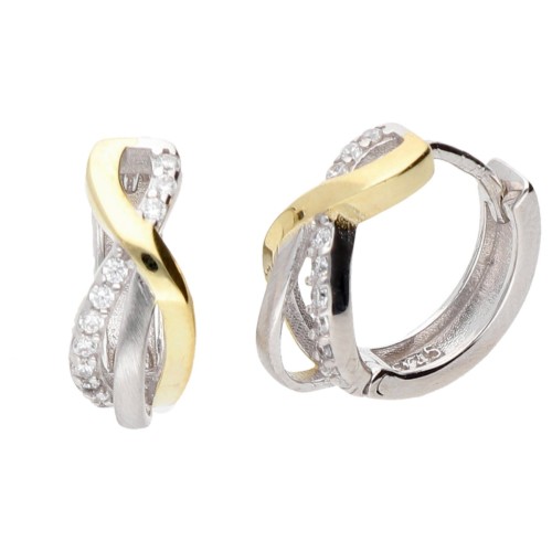 Pendientes plata y Premium Zirconia - LPZ149A-B