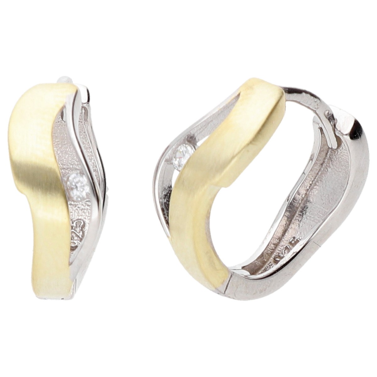 Pendientes plata y Premium Zirconia - LPZ151A-B