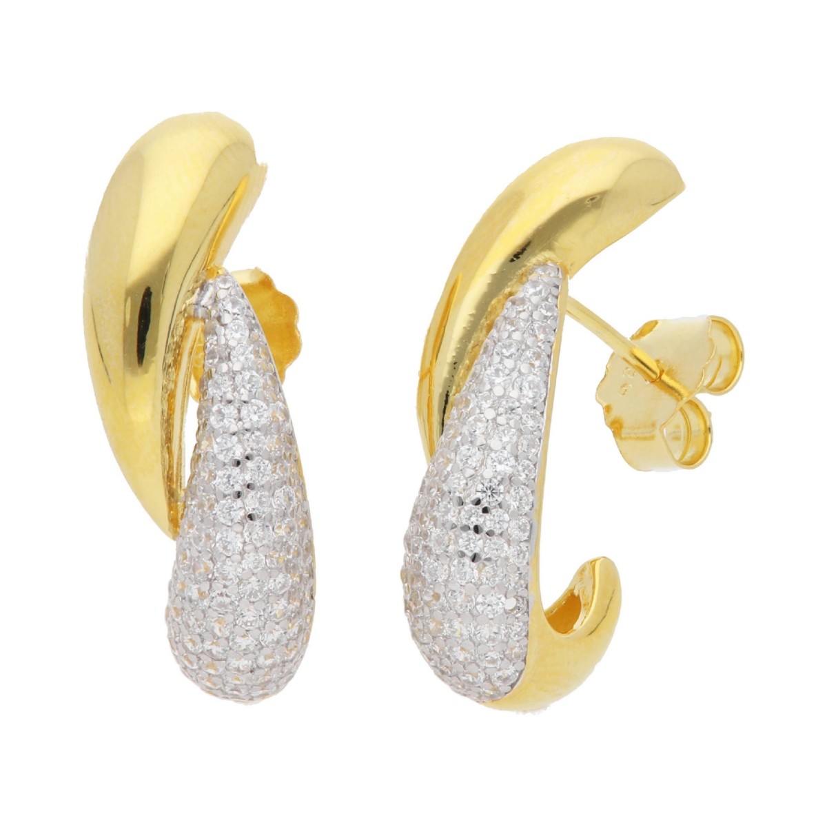 Pendientes plata y Premium Zirconia - LPZ184A-D