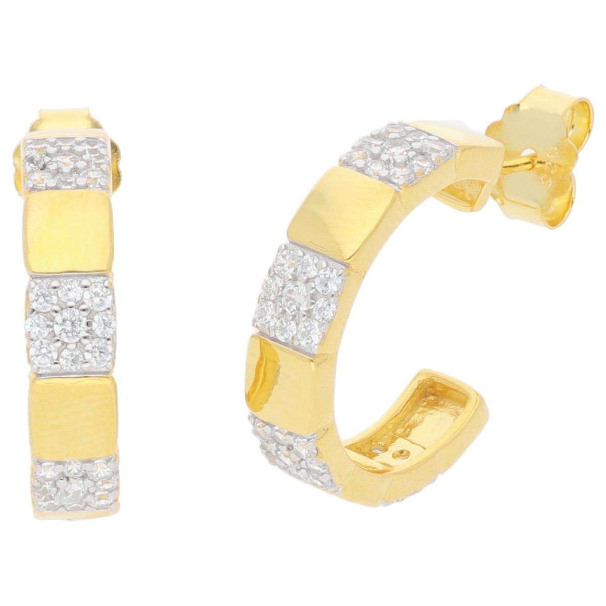 Pendientes plata y Premium Zirconia - LPZ174A-D