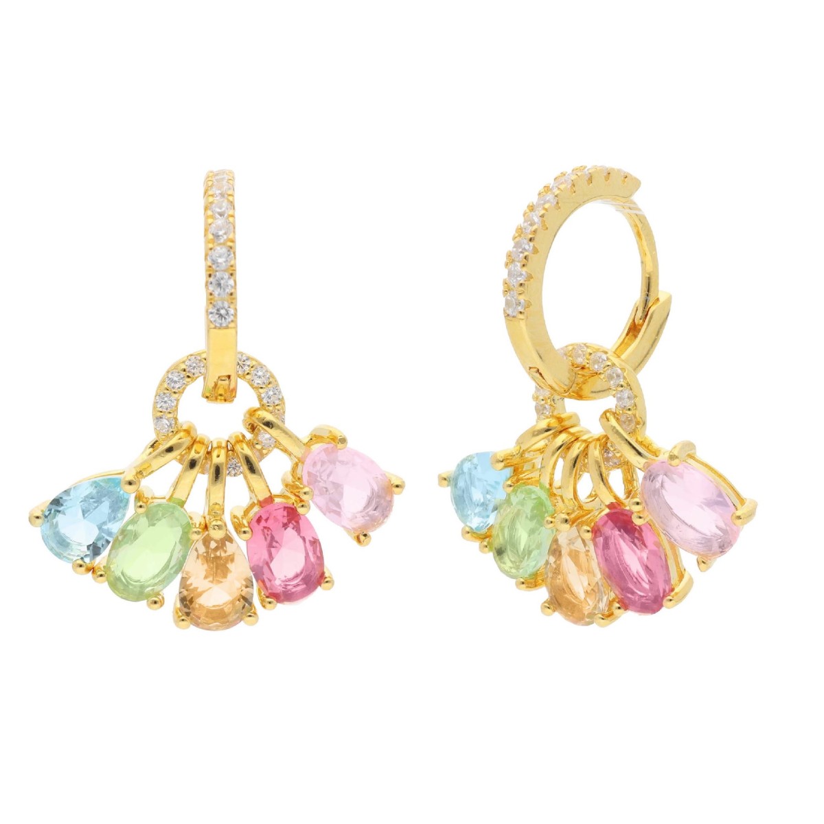 Pendientes plata y Premium Zirconia - LPZ190A-D