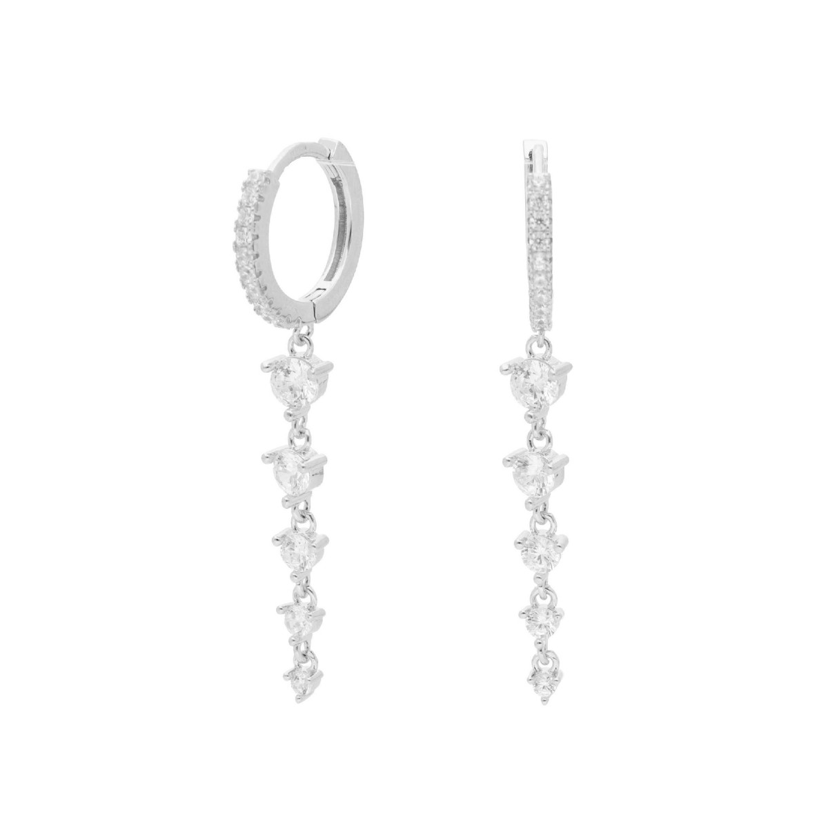 Pendientes plata y Premium Zirconia - LPZ193A