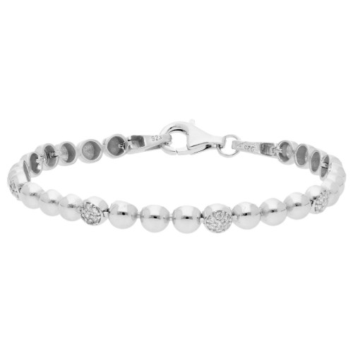 Pulsera plata y Premium Zirconia - LPZ157BR