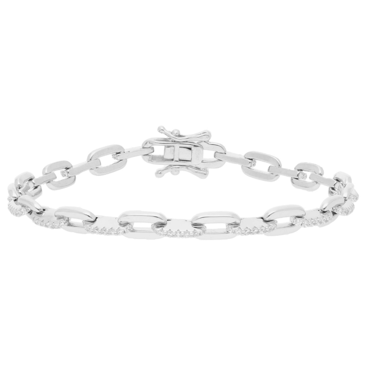 Pulsera plata y Premium Zirconia - LPZ172BR