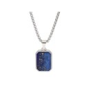 Placa acero y lapis lazuli - RB259CD-L