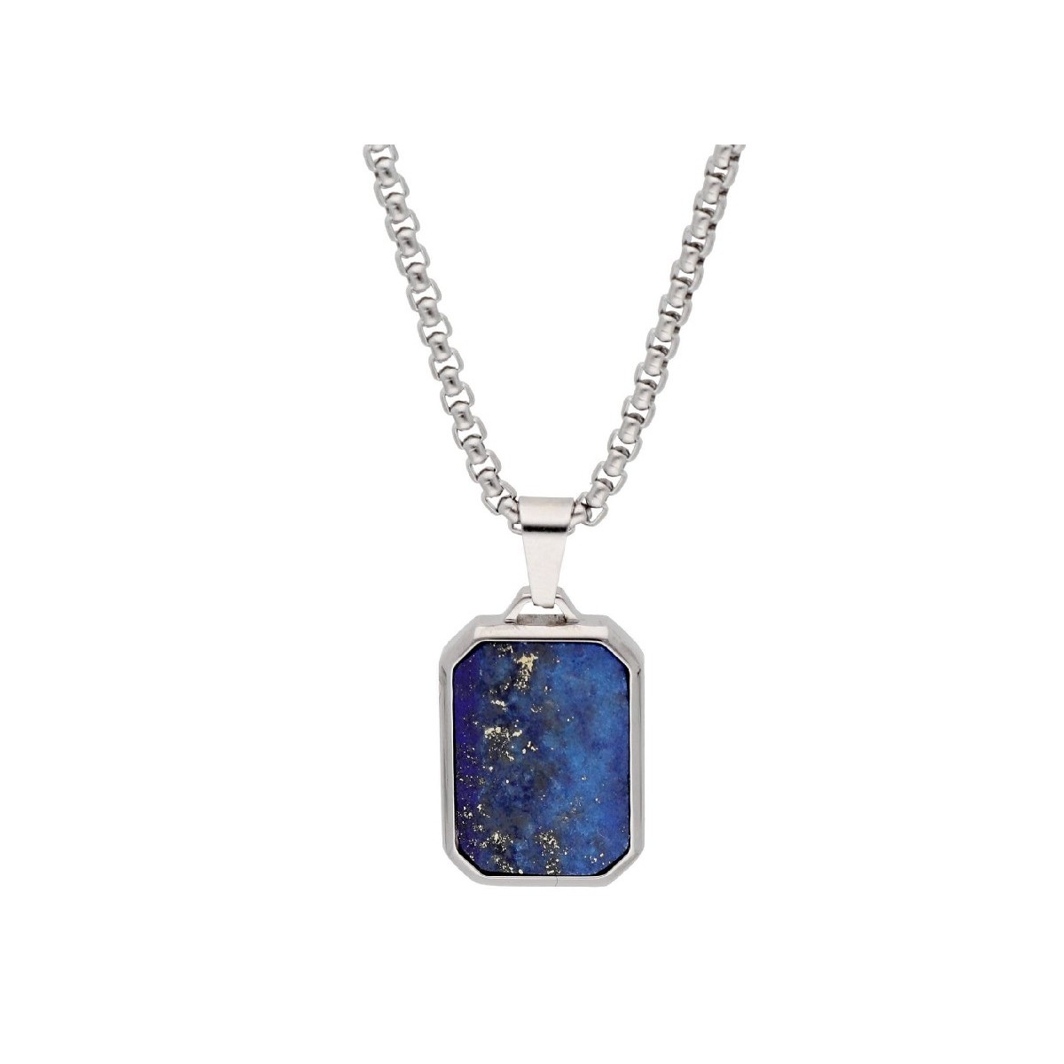 Placa acero y lapis lazuli - RB259CD-L