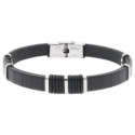 Pulsera piel y acero - 84BA1537-NN