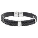 Pulsera piel y acero - 84BA1560-N