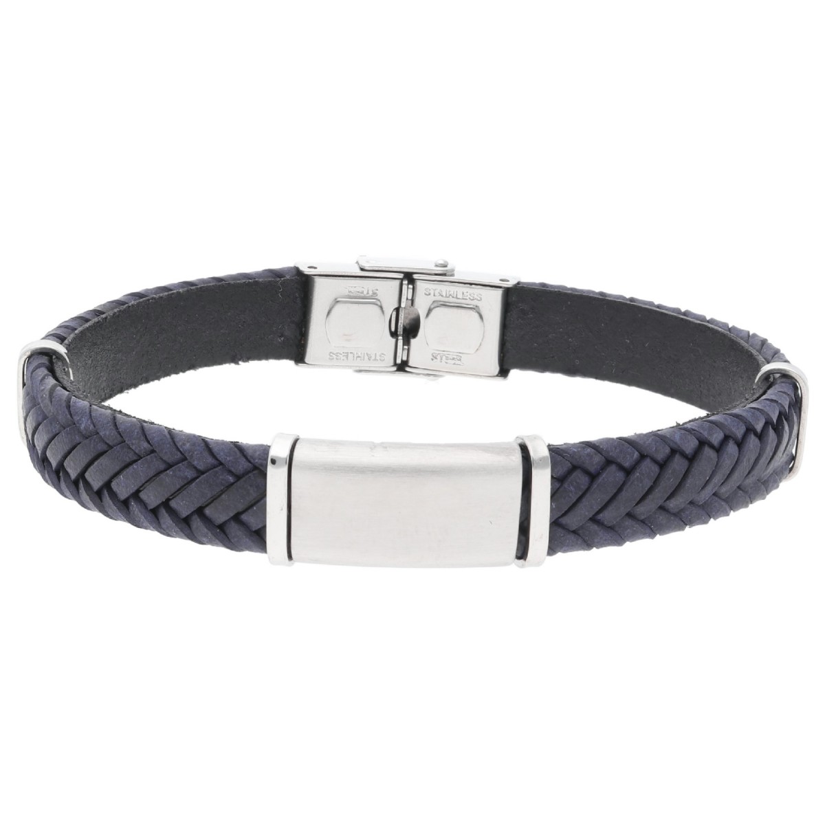 Pulsera piel y acero - 84BA1560-NP