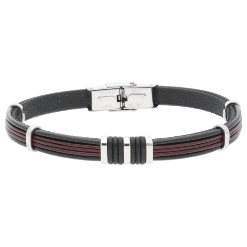 Pulsera piel y acero - 84BA1562