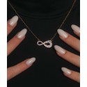 Colgante infinito acero y circonitas - CH081CL-D