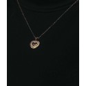 Colgante corazón acero y circonitas - CH087CL-D